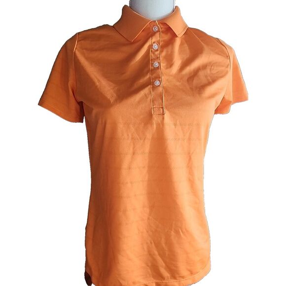 Callaway Tops - Callaway Convergys Polo Golf Shirt Womens Medium Orange Casual Logo
